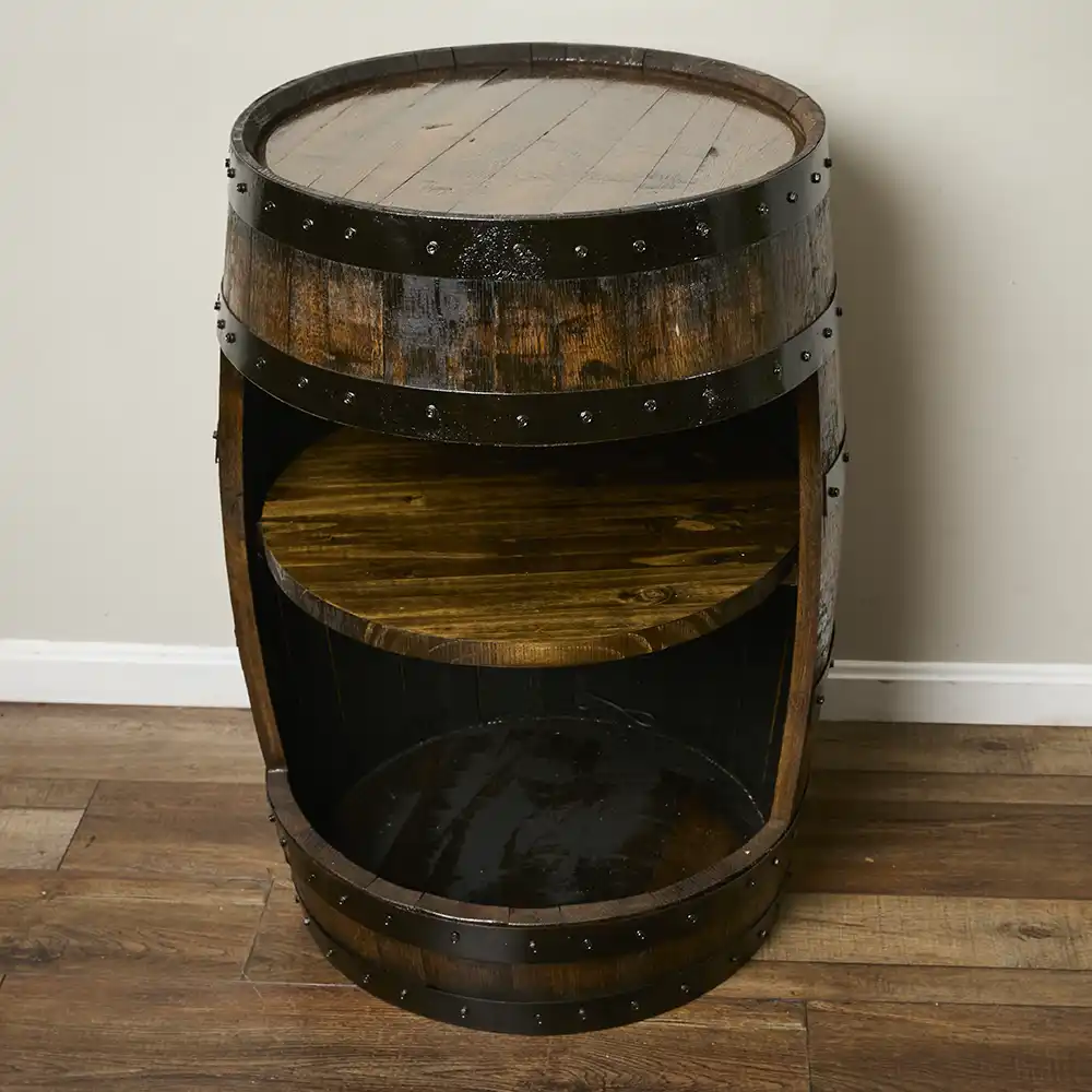 Home & Garden Barrels Bourbon Whiskey Barrel Bar Cabinet - Thumbnail 5